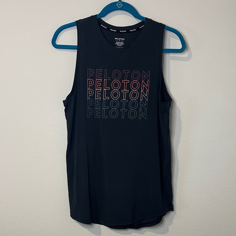 Peloton Black Sleeveless Women's Top size medium